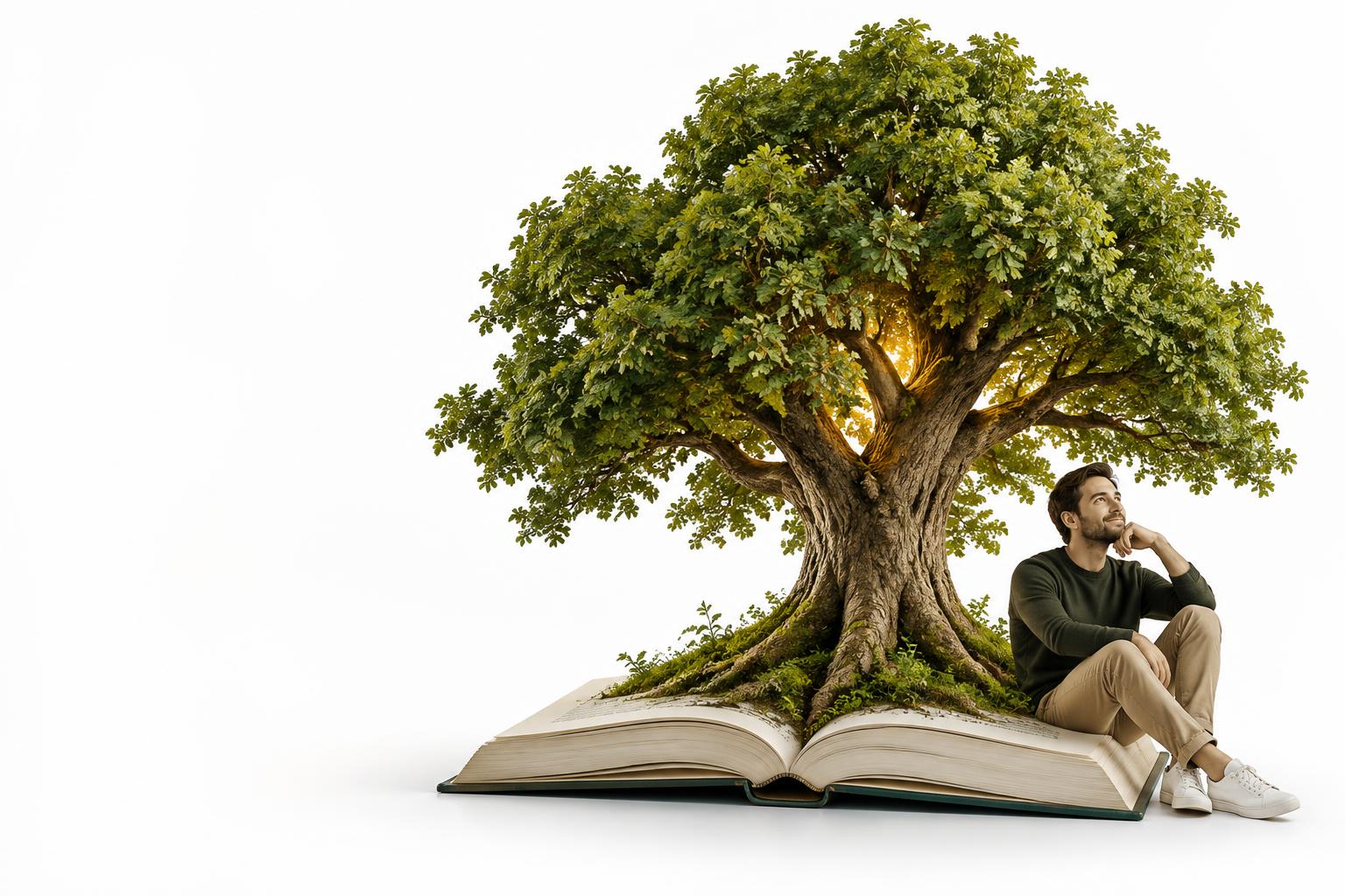 Дерево знаний LifeUniversity, выросшее из открытой книги